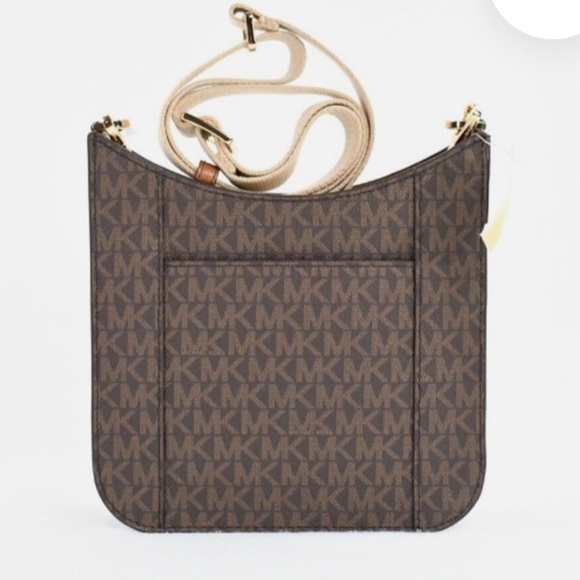 Michael Kors, Briley small messenger, Crossbody bag in brown with tan strap, new - Picture 2 of 11